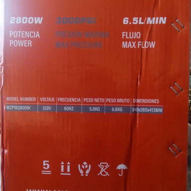 HIDRO LAVADORA PTENCIA 2800 6.5 L/MIN. - Img 119119977