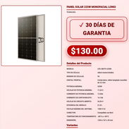 PANEL SOLAR 225W MONOFACIAL LONGI . - Img 57882115