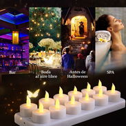 🕯️ Set de 12 Velas LED Recargables ✨ Llama Realista sin Fuego 🔋 Decoración para Hogar, Bodas, Navidad y Halloween - Img 56412014