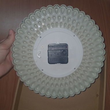 Reloj Pared 25cm Pétalos Dorados Números Visibles Sala VPT# - 5/6