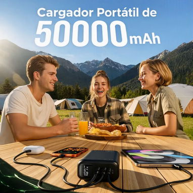 Cargador portátil / Powerbank 50 000 mAh – Solución confiable ante apagones prolongados - Img 127359854