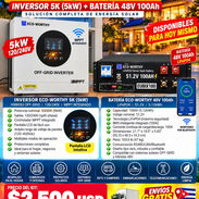 KIT ECO-WHORTY DE INVERSOR 5K+ BATERÍA INTELIGENTE 5K - Img 57387874