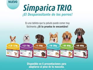 Simparica TRIO, comprimidos antiparasitarios para perros de amplio espectro - Img main-image-45908134