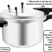 Olla de presión de 5.5L, sirve para cocina de inducción, gas y eléctrica. Garantía 6 meses. Nueva en caja. - Img 47577767