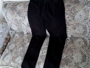 Pantalónes negro de lona - Img main-image