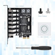 TARJETA DE EXPANSIÓN PCIE ELUTENG 7 PUERTOS USB 3.0 - Img 57424051