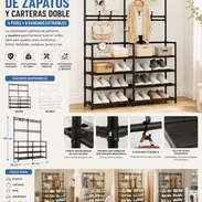 Organizador de zapatos y carteras doble de 4 pisos (DH) - Img 56265351