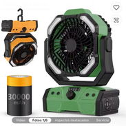 Telef 53511990 55 USD por unidad…Más de 20 a 53 USD Ventilador Recargable para Exteriores con Batería de 30000mAh Portá - Img 54551474