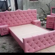 Camas capitoneadas, variedad de modelos y estilos ,no dude en darle un toque especial a su dormitorio - Img 55602324