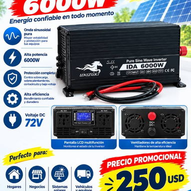 Inversores de corriente 72v 5y6kw - 2/2