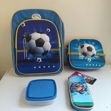 Mochilas 3D con merendero térmico, cartuchera, pomo y pozuelo - 7/9