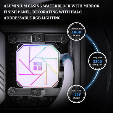 (X)  Thermalright Aqua Elite 240 – Enfriador Líquido AIO de CPU con Ventiladores ARGB 120mm y Bomba PWM  $77.85 - Img 126480153