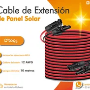 🔅Cable de extensión de panel solar-12 AWG-tomas MC4-conectores mc4-venta por metro 🔅 - Img 57302647