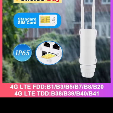 Router 4G LTE KWIFI exteriores 300Mbps impermeable - Img 108896483