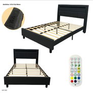 Camas camperas con gavetas y luces led - Img 52248197