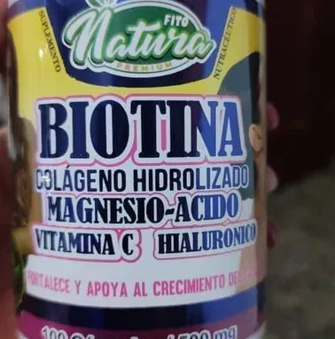 )-Biotina c/ Colágeno Hidrolizado c/ Magnesio c/ Ácido  hialuronico c/ Vitamina C 💰💲2600 - Img 75455737