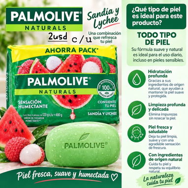 Jabon palmolive 120g - 3/4