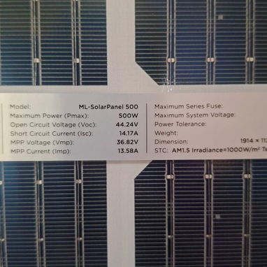 Panel Solar Milexus 500W Precio 220 USD 💵 con 🚘 envío incluído - 2/2
