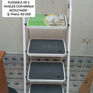 58296067  📢 *ESCALERA DOMÉSTICA PLEGABLE DE 4 NIVELES CON MANIJA ACOLCHADA* 💲 Precio: 60 USD 🛡 Garantía: 7 días - Img 55598143