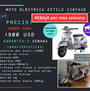MOTO ELECTRICA TIPO VINTAGE - Img 45958325