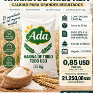 Harina de trigo Ada todo uso, saco de 25 kg · venta por contenedor - Img 58238108
