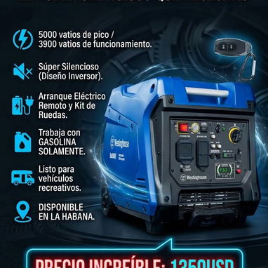 Plantas de gasolina y gas marca Pulsar /Champion /Westinghouse /DuroStar /PowerSmart /Genmax /Ipower /Generac /Erayak - Img 125156036