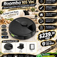 Robot aspirador iRobot Roomba 105 Vac con navegación LiDAR y limpieza multisuperficie, Factura y Garantía - Img 57677474