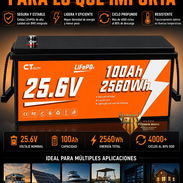 Batería LiFePO 25.6V 100ah - Img 58127482