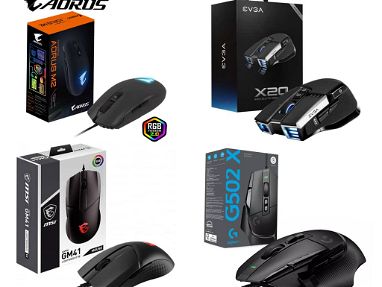 🚙Mouse Gaming MSI Clutch GM41 💵55 USD  Mouse Gaming Logitech G 502 X Interruptores óptico-mecánicos híbridos LIGHTFORC - Img main-image
