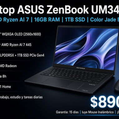 Laptop HP 15-fc0057wm/Laptop ASUS ZenBook UM3406G/Stand de Enfriamiento KeiBn S039 - 2/3