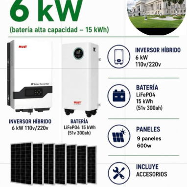 Kit solar para el hogar o negocio estamos en la Habana contactar al 53492054 - Img 121380967