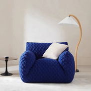 🛋️ Butaca Azul Estilo Gordo (Mueble comprimido) - Img 57893256
