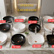 Lavamanos. Blancos , Negros. Redondo y cuadrado - Img 55254069