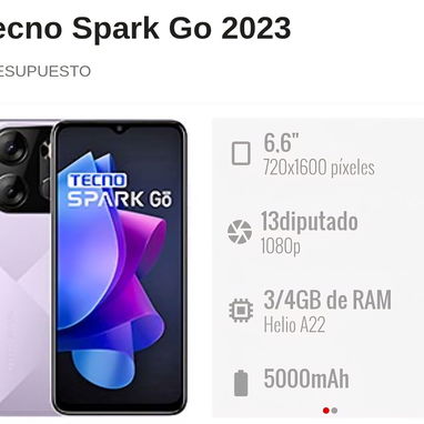 Se vende móvil Tecno Spark 2023 60 USD en óptimas condiciones ✅️ - Img 117384370
