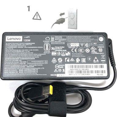 Lenovo ADL135NLC3A 135w usb amarillo 20v DC 3p Adaptador de CA Pwr Spare Prod Ssl Garantía 53274327 - 6/9