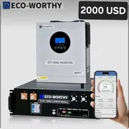 Kit Eco-Worthy Inversor 6Kw + Bat 51.2V 100Ah - Img 58420091