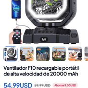 Ventilador recargable de 20000 mah - Img 56560593