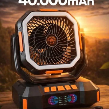 Ventilador Recargable f22 40,000 mAh - Autonomía Extremada. Precio:85 USD. ✅Duración de la batería Hasta 128 horas en ve - Img 121642805