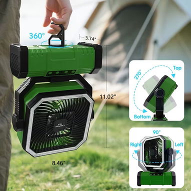 Ventilador Recargable 20000mah con BT para musica - 6/6