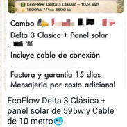 Ecoflow delta 3 classic +panel solar con su cable conexión 1130 - Img 54752170