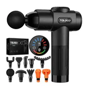 Masajeador de percusión TOLOCO EM26 para tejido profundo con 10 cabezales - Img 57903341