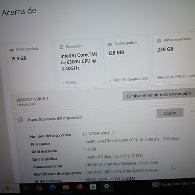 LAPTOP DELL LATITUDE 5480..icore 5. - Img 123348134