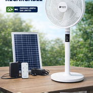 Ventilador Recargable 55 USD con Panel solar - Img 55490302