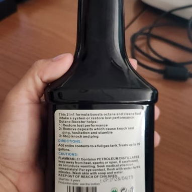 58296067  POTENCIADOR DE OCTANAJE BOOSTER 💰 PRECIO: 4 USD 🧴 Contenido: 354 mL - 3/3