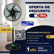 Ventilador de Pedestal EKO + 1 AÑO DE GARANTÍA - Img 55410282