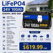 Batería Lifepo4 24V WattCicle - Img 57195114