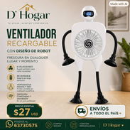 Ventilador Recargable. Con Domicilio Incluido - Img 57052616