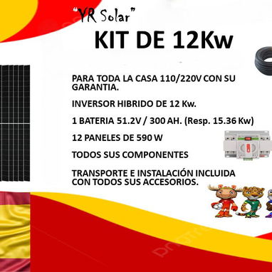 🔥🔥🔥LOS MEJORES PRECIOS EN KIT SOLARES PROFESIONALES CON"🔆YR Solar"  ✅Tenemos kit con precios que van desde 2800 usd - Img 125416337