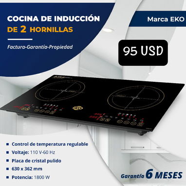 👩🍳 COCINA DE INDUCCIÓN EKO 🔴 SENCILLA 💲50 USD 🔴 DOBLE 💲95 USD - Img 109493469