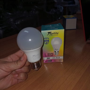 Bombillo LED 9W Toplite Blanco Frío 6500K 900lm, Bombillo Toplite LED 9W 6500K Blanco Frío 900lm VPT# - Img 127621624